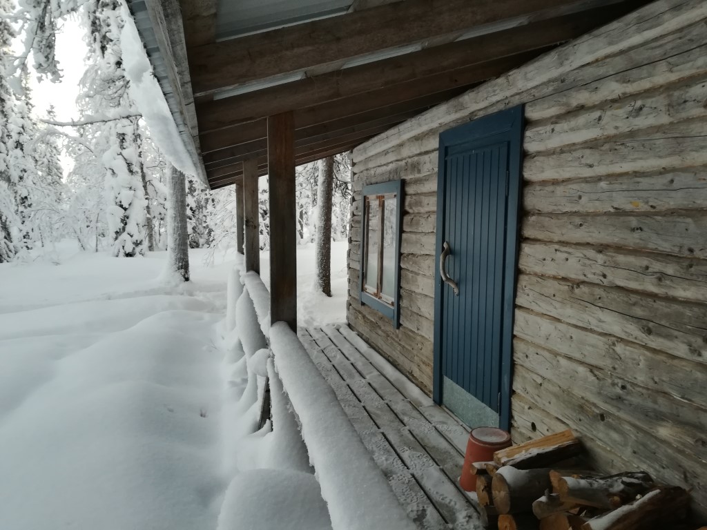 Alpland winter Lapland wilderness cottage