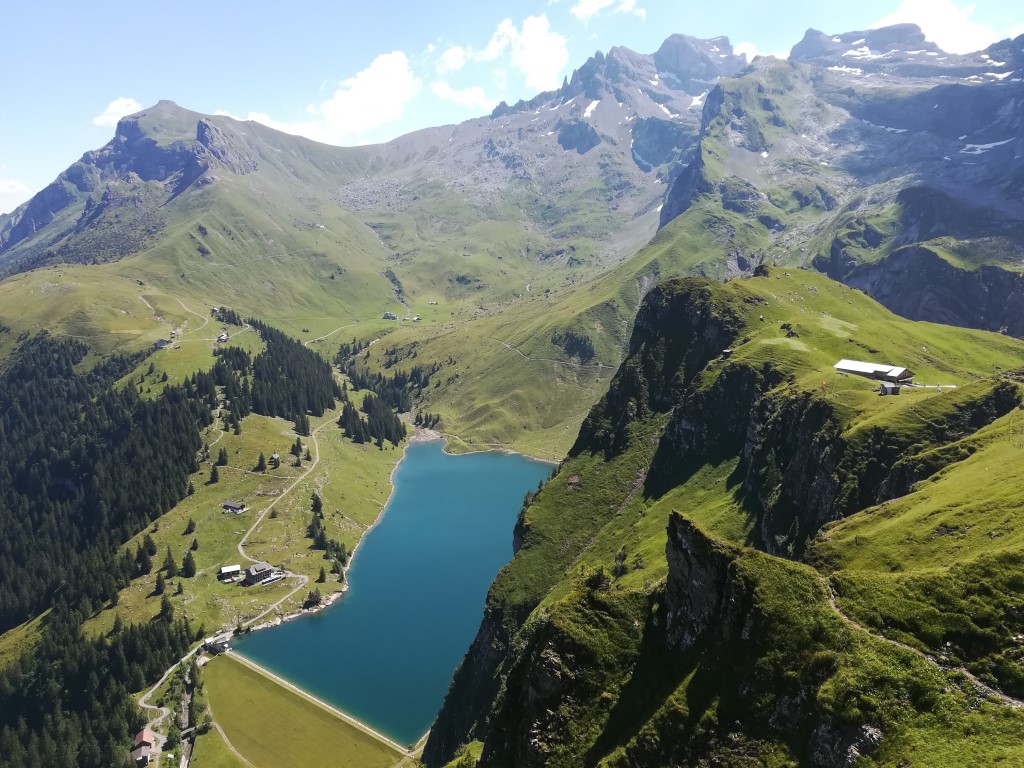 Alpland Switzerland mountain lake